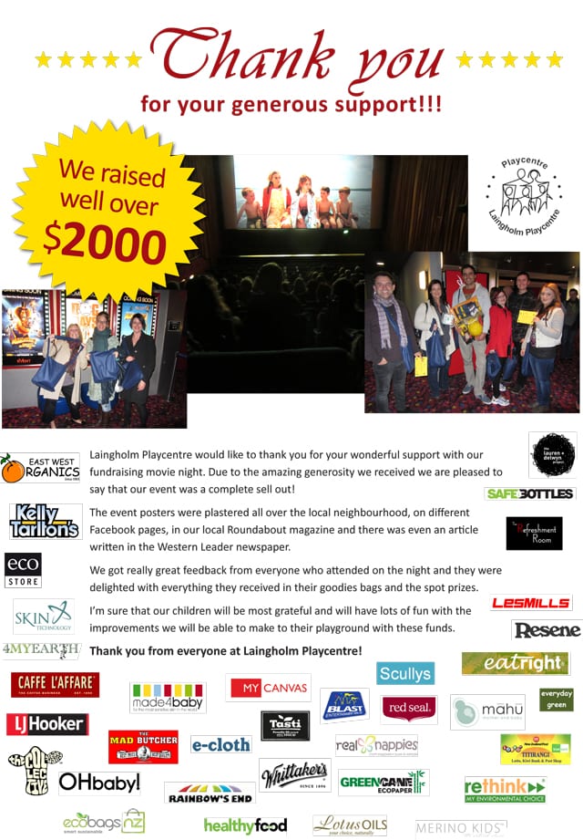ThaLaingholmPlaycentresFundraiser